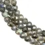 Labradorite coeur facetté 8mm x 38cm