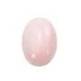 Oval pink Lambi shell cabochon 13x18mm x 1pc