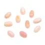 Cabochon Lambi rose ovale 4x6mm x 2pcs