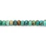 Turquoise rondelle  2.4x4.5mm x 40cm