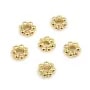 Intercalaire dorée sur laiton 4mm x 5pcs