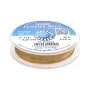 Litze 19-adrig, ummantelt mit Nylon vergoldet 24 Karat 0.35mm x 9.15m