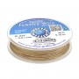 Fil cablé 19 brins gainé nylon plaqué or 24 carats 0.6mm x 9.15m
