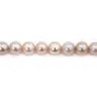 Freshwater cultured pearls, mauve, 8-9mm x 40cm