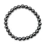 Pulseira de Hematita redonda 8mm - Elástico x 1 unidade