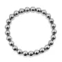 Armband aus silberner Hämatitkugel 8mm - Elastisch x 1 Stück