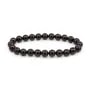 Bracelet Grenat rond 8mm - Elastique x 1pc