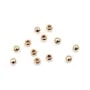 Perla redonda 2x0.95mm (agujero grande) - Gold Filled x 20 unidades