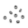 Perle intercalaire rondelle martellata 2x4mm - Argento 925 niellato x 4 pezzi