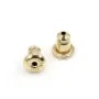 Ear pushers silicone 4.5x5.3mm - Gold Filled x 2pcs