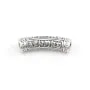 Perla Tubo mantra tibetano 6x24mm - Argento 999 niellato x 1pz