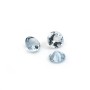 Set Aquamarine, brilliant round cut 3-3.5mm x 1pc