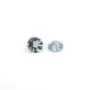 Set Aquamarine, brilliant round cut 3-3.5mm x 1pc
