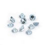 Set Aquamarine, brilliant round cut 3-3.5mm x 1pc