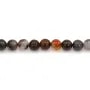 Pietra di Pietersite redonda 2mm x 39cm