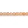 Pierre de lune arancione rotonda 2mm x 39cm