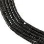 Espinel negro tubo rondelle 1.1x1.7mm x 38cm