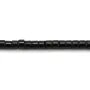 Espinel preto tubo redondo 1.1x1.7mm x 38cm
