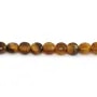 Oeil de tigre rond plat 4mm x 39cm