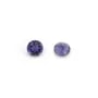 Cordierita (Iolita) engastada, talla redonda brillante 3.5mm x 1 ud.