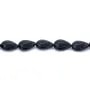 Ágata Negra Gota Plana 18 x 24mm