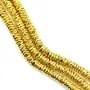 Hematita dorada, disco ondulado, 1x4mm x 40cm.