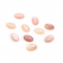 Cabochon Perlmutt rosa oval 4x6mm x 2 Stücke