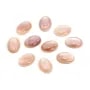 Cabochão de Madrepérola rosa oval 10x14mm x 1 peça