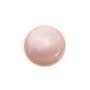 Cabochão de Madrepérola rosa redondo 12mm x 1 peça