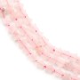 6mm x 38cm star rose quartz