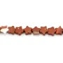 Jasper rosso a stella 6mm x 38cm