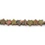 Jaspe Unakite stella 6mm x 37cm
