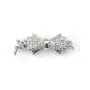 Fermaglio a clip farfalla cuore 9x23mm in argento 925 per creazione di gioielli