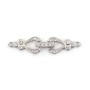 Fermoir à clipser style ancien 7.5x32mm en argent 925 pour création de bijoux