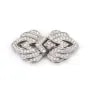 14x28mm double lotus clasp in 925 silver for jewelry making