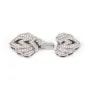 14x28mm double lotus clasp in 925 silver for jewelry making