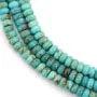 Perle turchese Heishi 3x6mm qualità A con tonalità blu-verde per creazioni fai-da-te