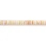 Perles lambi rose Heishi 3x6mm qualité B avec teinte rose pâle pour créations DIY