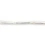 Perlas de agua dulce cultivadas blancas 5x24mm tubo con brillo nacarado para creaciones DIY