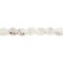 39cm strand of faceted oval moonstones 8x10mm quality AB for elegant jewelry