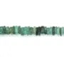 Emerald heishi rondelle bead 7mm - Bohemian jewelry creation