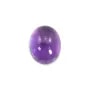 Cabujón de amatista ovalado para colgante violeta