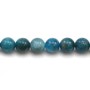 Perles bleue en apatite naturelle pour création bijoux