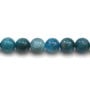 Blue natural apatite beads for jewelry making