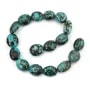 Turquoise ovale 18-22x22-26mm