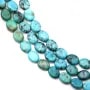 Perles Turquoise ovale 8x10mm de qualité A