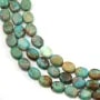 Natural green oval turquoise for necklace creation