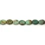 Oval beads in Chinese Turquoise for creative hobbies