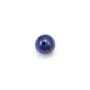 Lapis lazuli azul celeste, perla semi perforada, 6mm x 2pcs