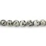 Jaspe Dalmatien rond 10mmx 38cm